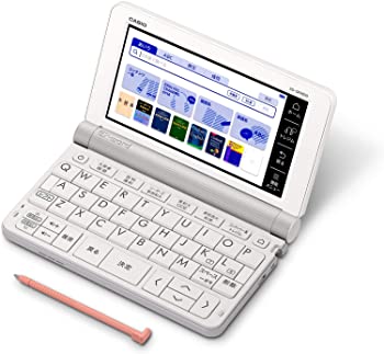【中古】（人並み外れたに好いたらしい）2019年青写真 カシオ CASIO 陰電子字引き エクスワード 英語青写真 XD-SR9800WE 190コンテンツ 白いこと