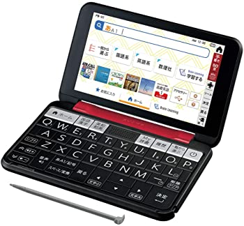 【中古】（非常に良い）シャープ 電子辞書 BRAIN 高校生モデル(6教科対応) PW-H1-R(レッド系) 2021年発売モデル