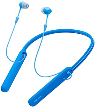 【中古】ソニー ワイヤレスイヤホン WI-C400 : Bluetooth対応 最大20時間連続再生 カナル型 マイク付き 2017年モデル ブルー WI-C400 L