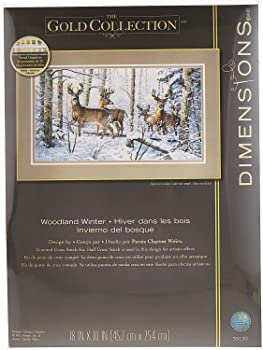 【中古】（非常に良い）Gold Collection Woodland Winter Counted Cross Stitch Kit-18
