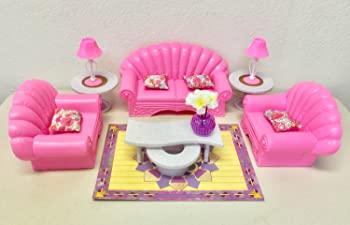【中古】[グロリア]gloria Barbie Size Dollhouse Furniture Living Room Set 22004 [並行輸入品]｜GoodLifeStore