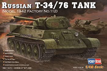 【中古】(非常に良い)ホビーボス 1/48 ロシア戦車 T-34/76 1942年型 プラモデル