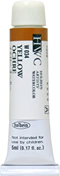 【中古】(未使用品)ホルベイン 透明水彩絵具 イエローオーカー W034 5ml(2号) 003034