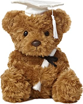 【中古】(非常に良い)Aurora World Graduation Bear Plush, White Cap, 8.5 by AURORA|GoodLifeStore
