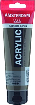【中古】（非常に良い）ターレンス アクリル絵具 アムステルダムアクリリックカラー ローアンバー T1709-408 120ml