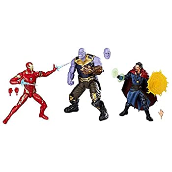 【中古】マーベル・レジェンド シネマティックユニバース10thアニバーサリー 6インチ アクションフィギュア/INFINITY WAR サノス３体セット