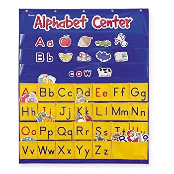 【中古】（非常に良い）壁掛け ポケットチャート アルファベット Alphabet Center Pocket Chart LER2246