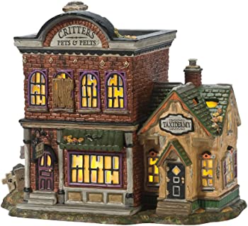 【中古】（非常に良い）Department 56 Original Snow Village Halloween Critter's Pets & Pelts Lit House [並行輸入品]