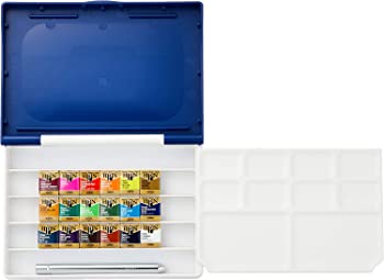 【中古】ホルベイン 固形水彩絵具 アーチストパンカラー 18色セット 樹脂ケース製 PN694 ハーフパン 14,251円