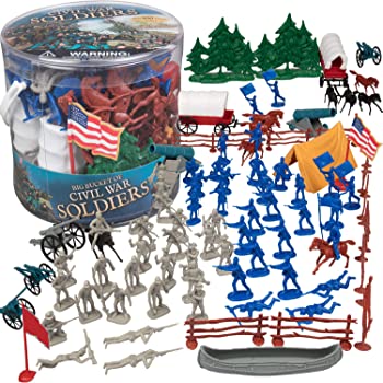 【中古】（非常に良い）[SCS ダイレクト]SCS Direct Civil War Army Action Figures Big Bucket of Civil War Soldiers Over 100 Piece Set HGF_SCS_CW [並行輸入品]
