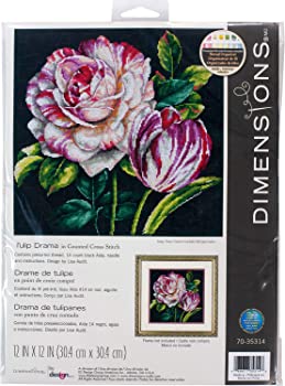 【中古】Tulip Drama Counted Cross Stitch Kit-12\