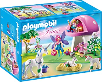 【中古】（人並み外れたに好いたらしい）[プレイモービル]PLAYMOBIL? PLAYMOBIL Fairies with Toadstool House Building Kit 6055 [並行輸入品]