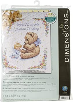 【中古】（非常に良い）Baby Hugs Sweet Prayer Quilt Stamped Cross Stitch Kit-34"X43" (並行輸入品)｜GoodLifeStore