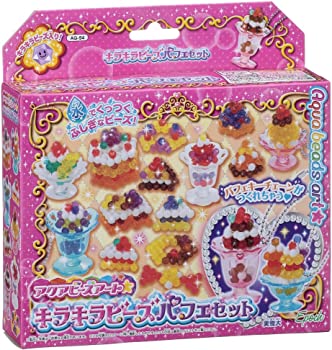 【中古】（非常に良い）アクアビーズアート☆ キラキラビーズパフェセット AQ-94
