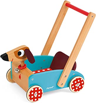 【中古】（非常に良い）Janod Crazy Doggy - Walking Cart Toy, Mixed [並行輸入品]