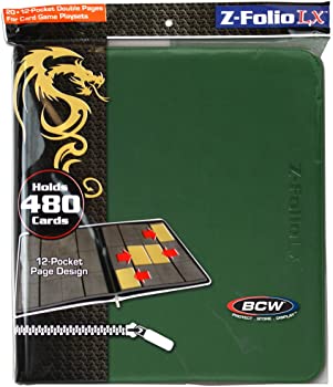 【中古】12-Pocket Z-Folio LX Trading Card Albums, Green