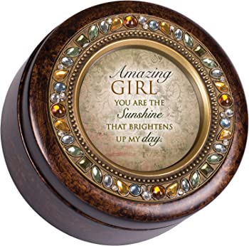 【中古】Amazing Girl BrightensオレンジアーストーンJeweled音楽ボックスPlays Wind Beneath My Wings 21,602円
