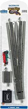 【中古】（非常に良い）Bachmann Trains スナップフィット E-Z トラック #6 TURNOUT 右 (1/カード) ニッケルシルバーレール グレーロードベッド HOスケール