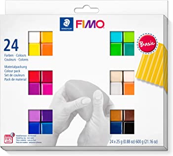 【中古】（人並み外れたに似つかわしい）Staedtler Fimo Soft 8023 02 Oven Hardening Modelling Clay 24 x 25g Half Blocks