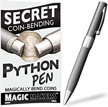 【中古】(未使用品)The Python Pen - Magic Coin Bending Trick by Magic Makers