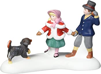 【中古】(未当て嵌める品)Department 56 Dickens Village Playing With A Puppy [並行輸入品]