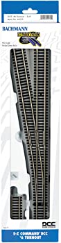 【中古】（非常に良い）Bachmann Train E-Z Command DCC 装備 #6 TURNOUT - 左 - ニッケルシルバー E-Zトラック グレーロードベッド - HOスケール