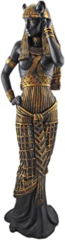 【中古】(未当て嵌める品)Bastet エジプト・アラブ共和国神 図形 ２８ｃｍ
