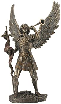 【中古】トランペットを持った大天使 聖ガブリエル 彫刻 彫像/Archangel St. Gabriel Statue with Messenger's Trumpet Statue Sculpture (並行輸入品)|GoodLifeStore
