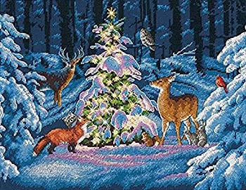 【中古】Woodland Glow Counted Cross Stitch Kit-14\"X11\"" 14 Count (並行輸入品)"