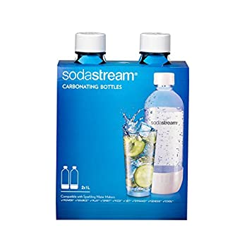 【中古】(非常に良い)Sodastream 1l Carbonating Bottles- White (Twin Pack) by SodaStream
