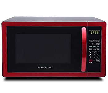 【中古】(非常に良い)Farberware クラシック FMO11AHTBKN 1.1立方フィート 1000ワット 電子レンジオーブン、メタリックレッド|GoodLifeStore