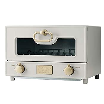 【中古】（人並み外れたに似つかわしい）【Toffy/タッフィー】 グリルオーブントースター K-TS2 (グレージュ) 割り増し金 暖房器 100℃-230℃熱度自然調整役立つこと 1000W レトロ K-TS2-GE