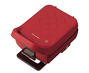 【中古】[recolte] レコルト プレスサンドメーカー プラッド ホットサンド マットレッド RPS-2（R）
