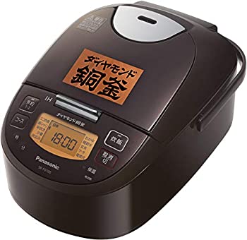 【中古】パナソニック 炊飯器 5.5合 IH式 ブラウン SR-FD100-T
