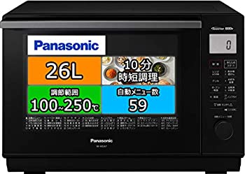 【中古】（人並み外れたに好いたらしい）パナソニック オーヴン領域 26L 木目細か一覧表 暖房器 スイングサーチセンサー 黒いこと NE-MS267-K