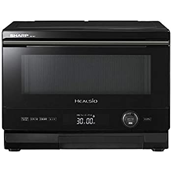 【中古】（非常に良い）シャープ スチームオーブンレンジ 22L ブラック系SHARP ウォーターオーブン ヘルシオ AX-AJ1-B