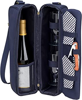 【中古】（非常に良い）Picnic at Ascot ワインバッグ 断熱素材 グラス ナプキン コルク抜き付 (Navy) 21,358円