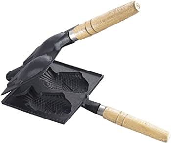 【中古】池永鉄工 たい焼器 (約)33.5×16.5×h8糎(木柄含む) キッチン用品・食器・調理器具-その他