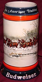 【中古】(非常に良い)1990?Budweiser Holiday Beer Stein???An American Tradition|GoodLifeStore