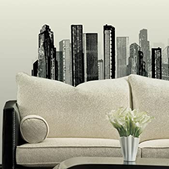 【中古】（非常に良い）RoomMates RMK1602GM Cityscape Peel and Stick Giant Wall Decal [並行輸入品]｜GoodLifeStore