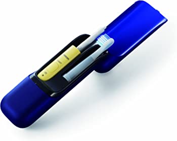 【中古】（非常に良い）オムロン 音波電動歯ブラシ メディクリーンPORTABLE ブルー HT-B601-B