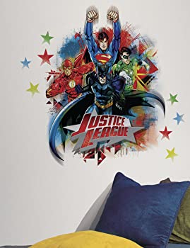 【中古】[ルームメイト]RoomMates Justice League Peel and Stick Giant Wall Decals RMK2165GM [並行輸入品]
