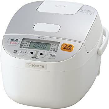 【中古】象印 炊飯器 パソコン式 3合 白いこと NL-BA05-WA