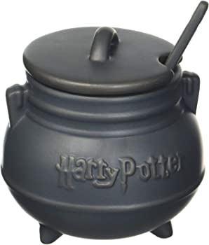 【中古】（人並み外れたに好いたらしい）Harry Potter Black Cauldron Ceramic Soup Mug with Spoon by Monogram