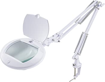 【中古】OHMルーペLEDアームライト エルズーム [品番]07-8133 AS-L8095-2B-W ホワイト