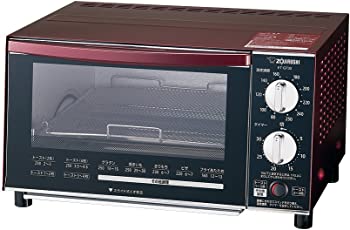 【中古】（非常に良い）象印マホービン 象印 トースター オーブントースター こんがり倶楽部 80℃~250℃温度調整機能 4枚焼き サイズ約39.5&times;34.5&times;22.5cm ボルドー ET-｜GoodLifeStore