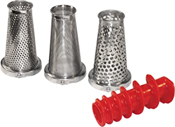 【中古】（非常に良い）Weston アクセサリーキット トマトプレス ソースメーカー用 シルバー 4点セット