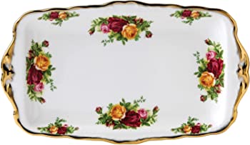 【中古】(未当て嵌める品)Royal Albert Old Country Roses 11-3/4-inch Sandwich Tray by Royal Albert