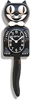 【中古】（人並み外れたに好いたらしい）Kit Cat Clock キットキャットクロック (黒いこと) BC1 掛け時計-インテリア・寝具・収納-置き時計・掛け時計