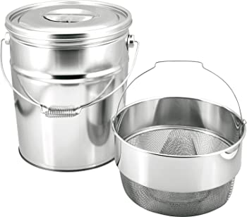 【中古】(未当て嵌める品)ミネックスメタル ステンバケット2 とんがり 中目 18L V-1313B その他-キッチン用品・食器・調理器具